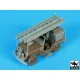 Black Dog T35190 1/35 Jeep Willys CJ2A Fire truck conversion set for Tamiya