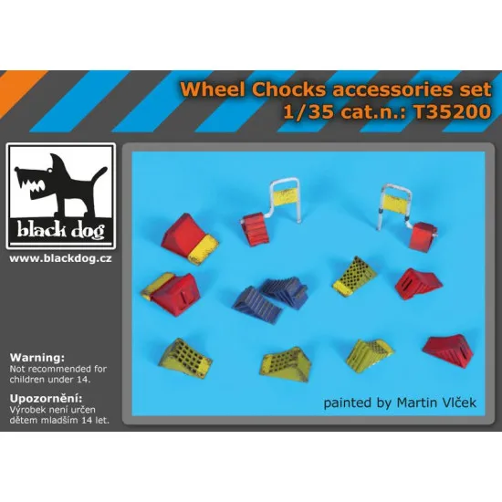 Black Dog T35200 1/35 Wheel chocks accessories set