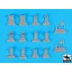 Black Dog T35200 1/35 Wheel chocks accessories set
