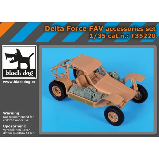 Black Dog T35220 1/35 Delta Force FAV accessories set for Hobby Boss Black Dog T35220 1/35 Delta Force FAV accessories set for Hobby Boss
