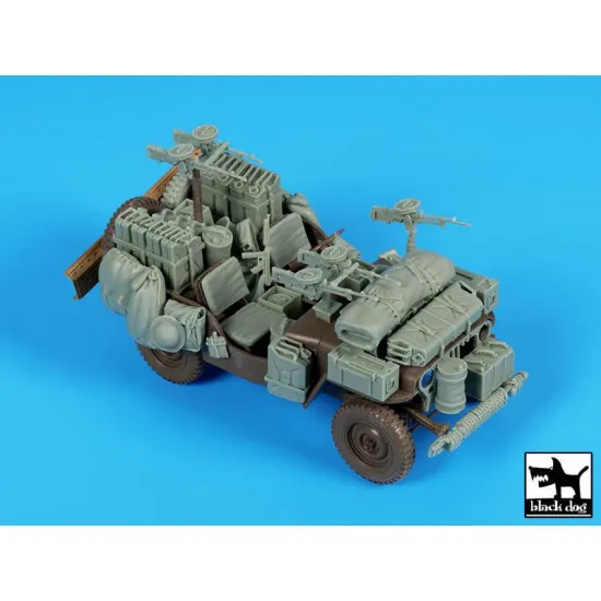 Black Dog T35224 1/35 British SAS jeep Africa accessories set for Tamiya