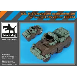 Black Dog T35234 1/35 U.S. M 8 Greyhound accessories set for Tamiya