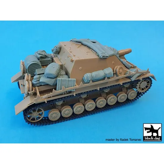 Black Dog T35240 1/35 Sturmpanzer IV Brummbar Sd.Kfz. 166 Accessories set for Tamiya