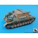 Black Dog T35240 1/35 Sturmpanzer IV Brummbar Sd.Kfz. 166 Accessories set for Tamiya