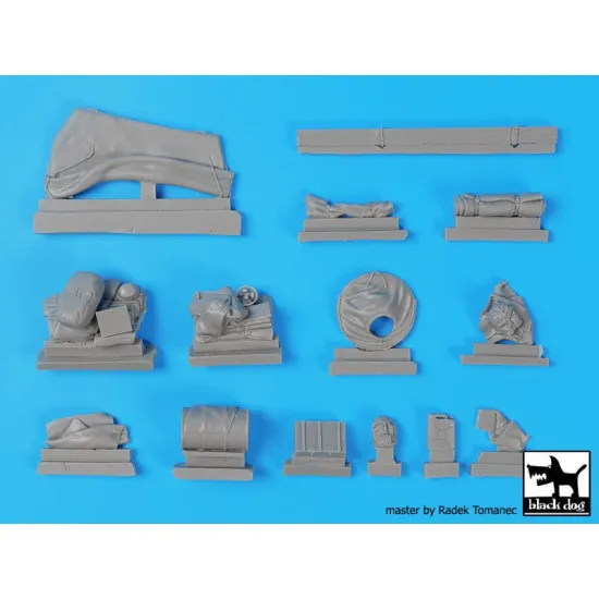 Black Dog T35240 1/35 Sturmpanzer IV Brummbar Sd.Kfz. 166 Accessories set for Tamiya