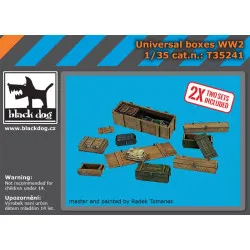 Black Dog T35241 1/35 Universal boxes WWII accessories set