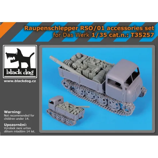 Black Dog T35257 1/35 Raupenschlepper RSO/01 accessories set for Das Werk