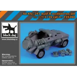 Black Dog T35260 1/35 Sd.Kfz 247 Ausf B accessories set for ICM