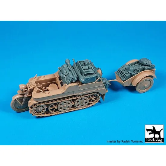 Black Dog T35262 1/35 German Sd.Kfz 2 Kettenkrattrad accessories set for Tamiya