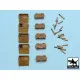 Black Dog T48013 1/48 Pz.Kpfw IV ammo boxes 10 boxes + ammo