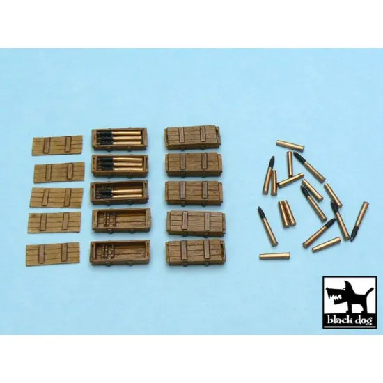 Black Dog T48014 1/48 King Tiger ammo boxes 10 boxes + ammo