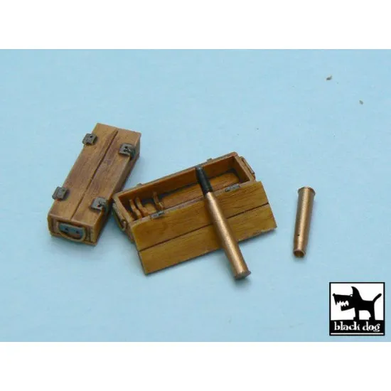 Black Dog T48015 1/48 Panther ammo boxes 10 boxes + ammo
