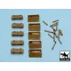 Black Dog T48015 1/48 Panther ammo boxes 10 boxes + ammo
