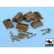 Black Dog T48015 1/48 Panther ammo boxes 10 boxes + ammo