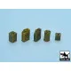 Black Dog T48017 1/48 Fuel cans accessories set 40 resin parts