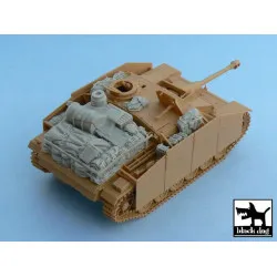 Black Dog T48023 1/48 Sturmgeschütz III Ausf.G accessories Tamiya 32525 13 parts
