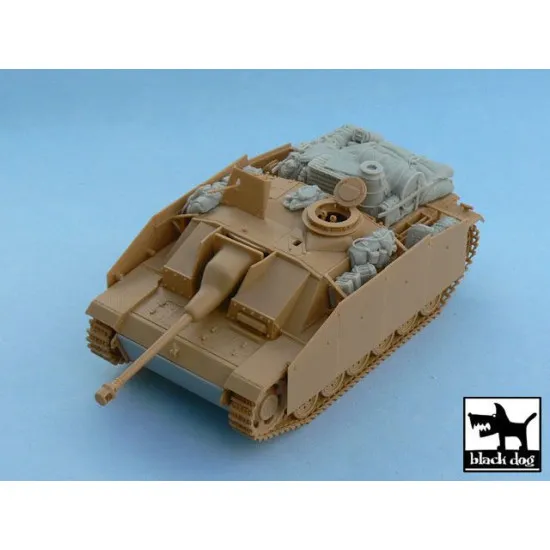 Black Dog T48023 1/48 Sturmgeschütz III Ausf.G accessories Tamiya 32525 13 parts