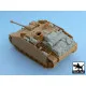 Black Dog T48023 1/48 Sturmgeschütz III Ausf.G accessories Tamiya 32525 13 parts