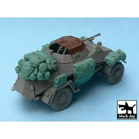 Black Dog T48028 1/48 Sd.Kfz. 222 accessories set ICM 48191, Tamiya 12 parts