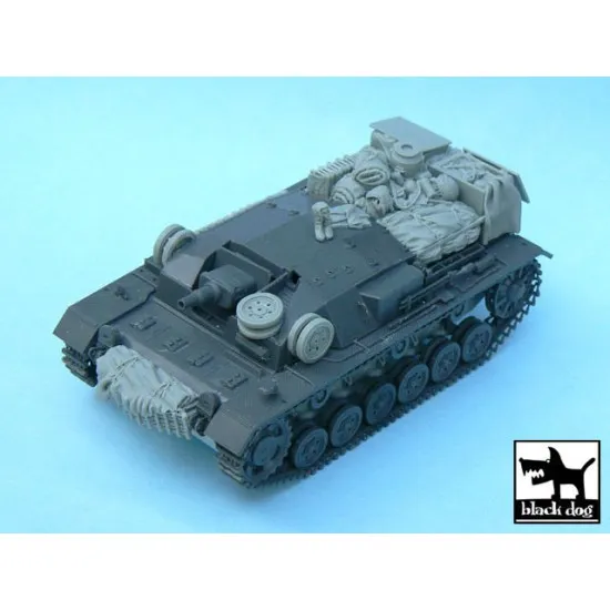 Black Dog T48030 1/48 Sturmgeschütz III Ausf.B accessories Tamiya 32507 19 parts