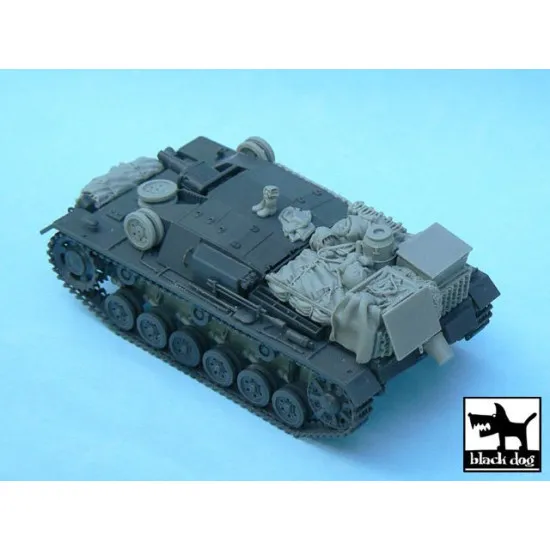 Black Dog T48030 1/48 Sturmgeschütz III Ausf.B accessories Tamiya 32507 19 parts