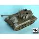 Black Dog T48044 1/48 M26 Pershing accessories set Tamiya 32537, 17 resin parts