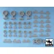 Black Dog T48049 1/48 US 2 1/2 ton Cargo Truck Traction devices for Tamiya 32548, 42 resin parts