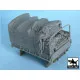 Black Dog T48051 1/48 US 2 1/2 ton Cargo Truck open cargo bay canvas for Tamiya 32548, 1 resin part