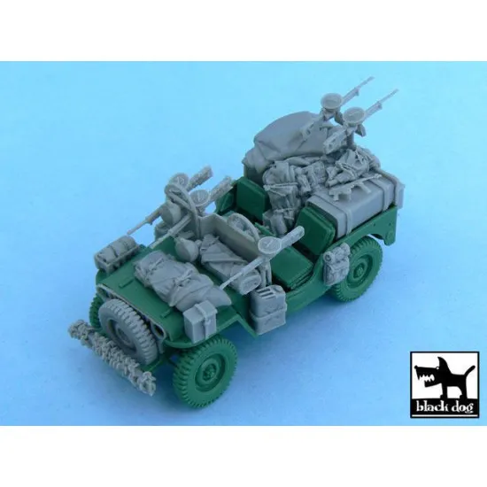 Black Dog T48054 1/48 British SAS Jeep Europe 1944 Tamiya 32552, 52 resin parts
