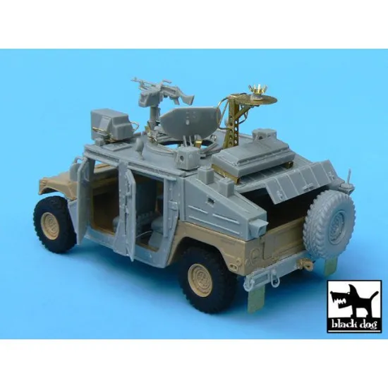 Black Dog T48058 1/48 IDF Uparmored Humvee conversion set for Tamiya kit, 50+ resin parts & PE parts