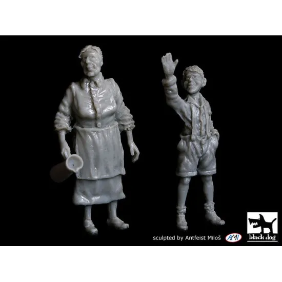 Black Dog T48059 1/48 Grandmother and grandson