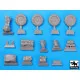 Black Dog T48060 1/48 British Staghound Mk III accessories set for Bronco models