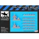 Black Dog T48061 1/48 Jagd Tiger tank crew plus detail set for Tamiya