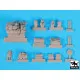 Black Dog T48064 1/48 Panzerkampfwagen II ABC accessories set for Tamiya