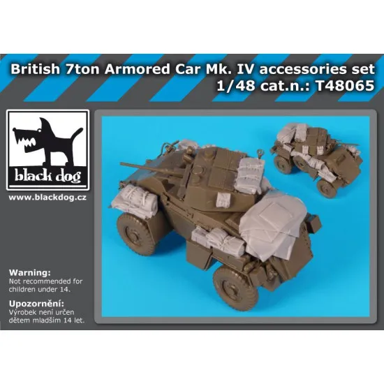 Black Dog T48065 British 7 ton armored car MK IV accessories set for Tamiya