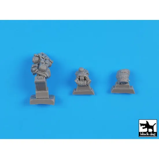 Black Dog T48070 1/48 German motorcycle + sidecar for Tamiya