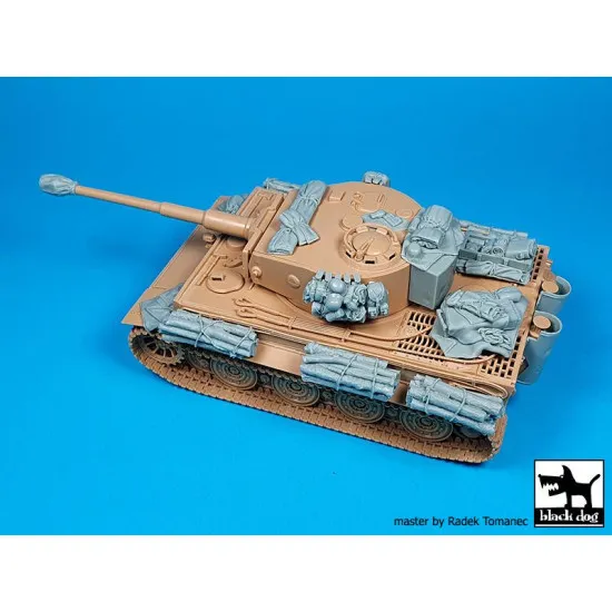 Black Dog T48071 1/48 German Tiger I accessories set for Tamiya