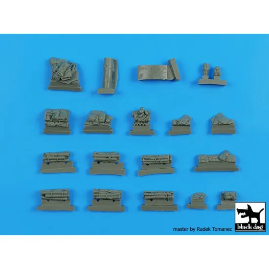 Black Dog T48071 1/48 German Tiger I accessories set for Tamiya
