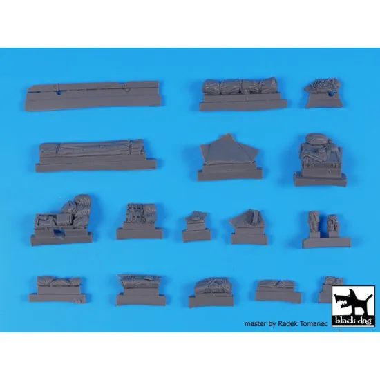 Black Dog T48073 1/48 Heavy tank destroyer Elefant accessories set for Tamiya