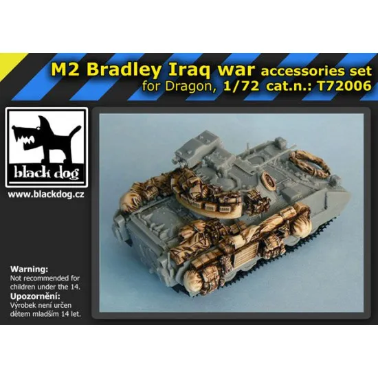 Black Dog T72006 1/72 M2 Bradley for Dragon, 16 resin parts