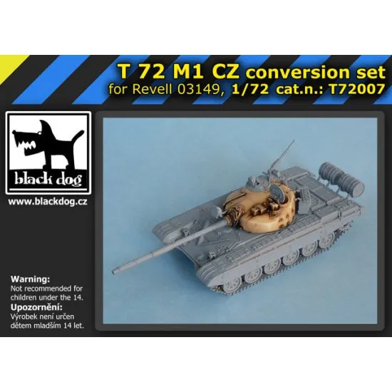 Black Dog T72007 1/72 T72 M1 CZ turret for Revell 03149, 1 resin part