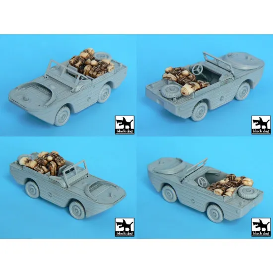 Black Dog T72016 1/72 M3 Half Track +amphibian vehicle for Trumpeter