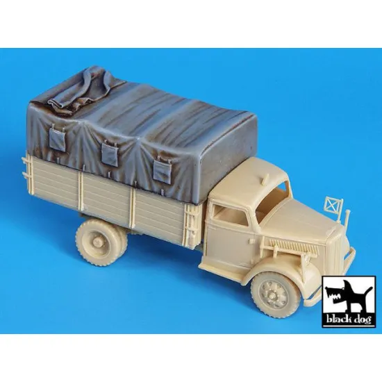 Black Dog T72019 1/72 Canvas for Opel Blitz for Academy