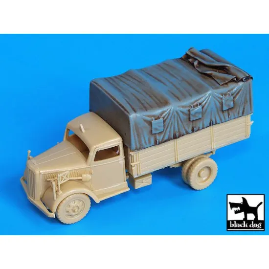 Black Dog T72019 1/72 Canvas for Opel Blitz for Academy