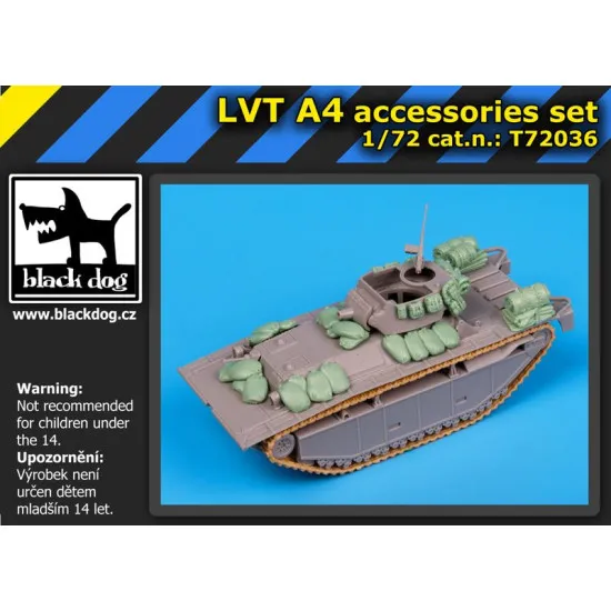 Black Dog T72036 1/72 LVT A4 accessories set for Dragon
