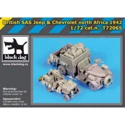 Black Dog T72065 1/72 British SAS jeep - chevrolet SAS for Dragon