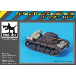 Black Dog T72067 1/72 Pz Kpfw II ausf C accessories set for S -model