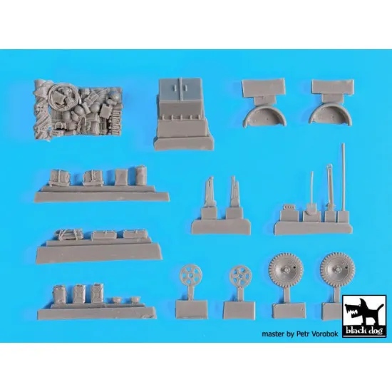 Black Dog T72080 1/72 Sd.Kfz 10 with Sd.Ah.32 accessories set for MK 72