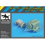Black Dog T72086 1/72 S.d.Ah32+S.d.Ah 24 complet kit