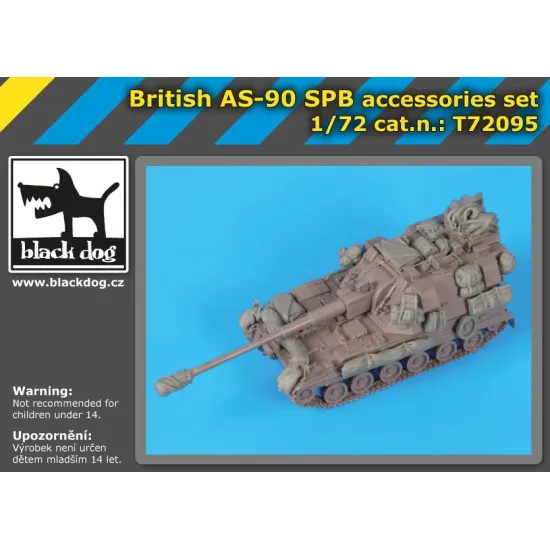 Black Dog T72095 1/72 British AS-90 SPB accessories set for Trumpeter